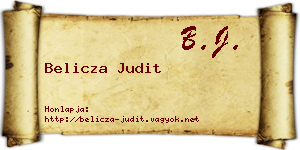 Belicza Judit névjegykártya